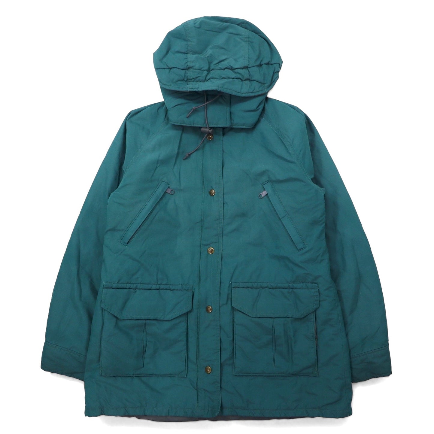 Columbia 90s Insulated Mountain Parka, Size M, Green, Polyester, Technicloth, Waterproof, Thinslate Fill, Drawcord, Detachable Hood