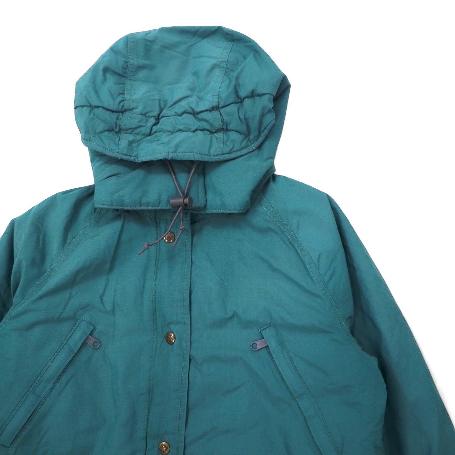 Columbia 90s Insulated Mountain Parka, Size M, Green, Polyester, Technicloth, Waterproof, Thinslate Fill, Drawcord, Detachable Hood