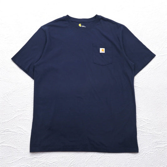 Carhartt Original Fit Pocket T-Shirt, XL, Navy, Cotton