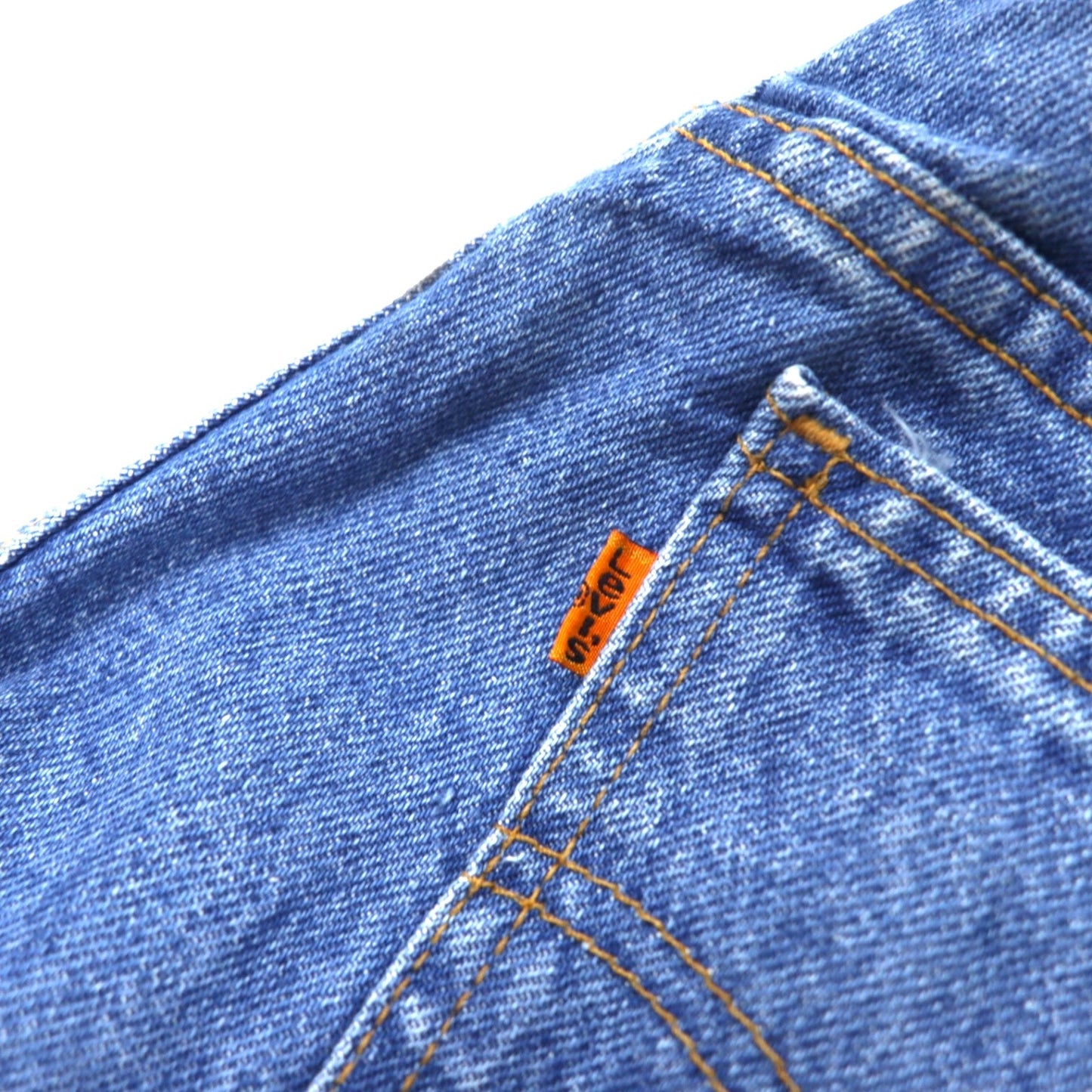 Levi's Made in Canada 90s Orange Tab 634 Baggy Tapered Denim Pants Size 34 Blue Cotton Zipper Fly Button Back 212