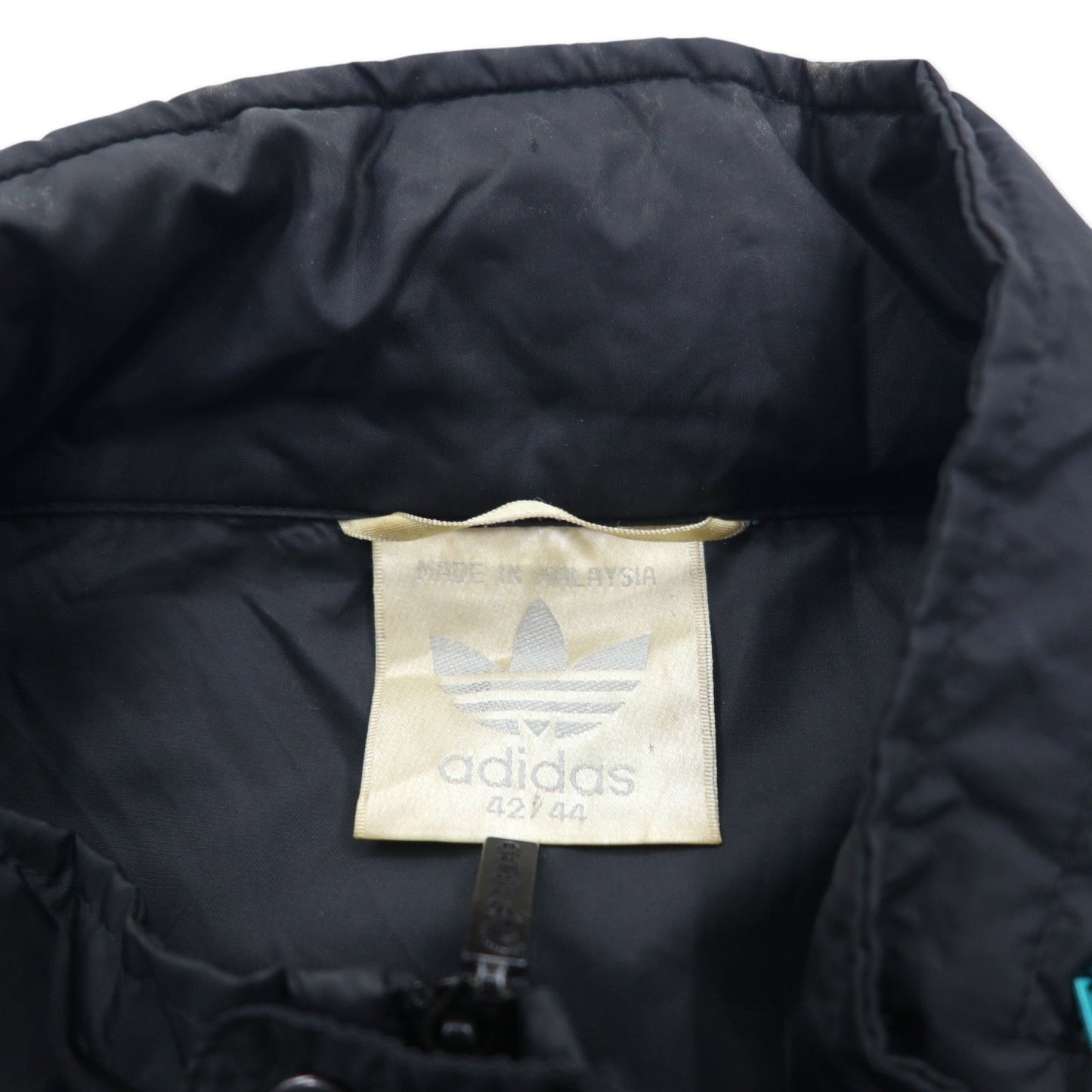 adidas 90s Nylon Jacket, XL, Black, Trefoil Logo, Drawcord, Retractable Hood, Silver Tag