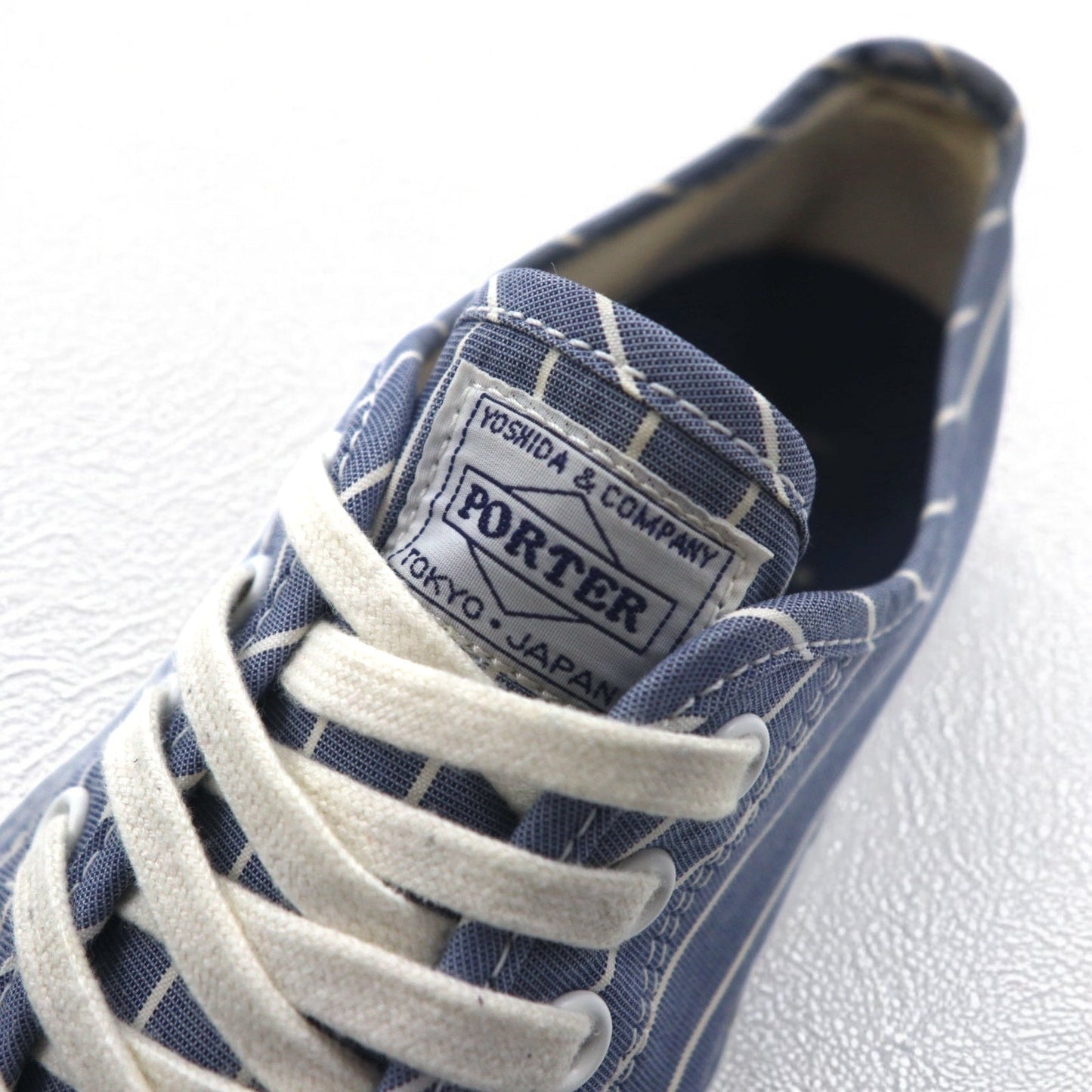 CONVERSE x PORTER Jack Purcell sneakers, size 27cm, blue stripes, 1CJ354