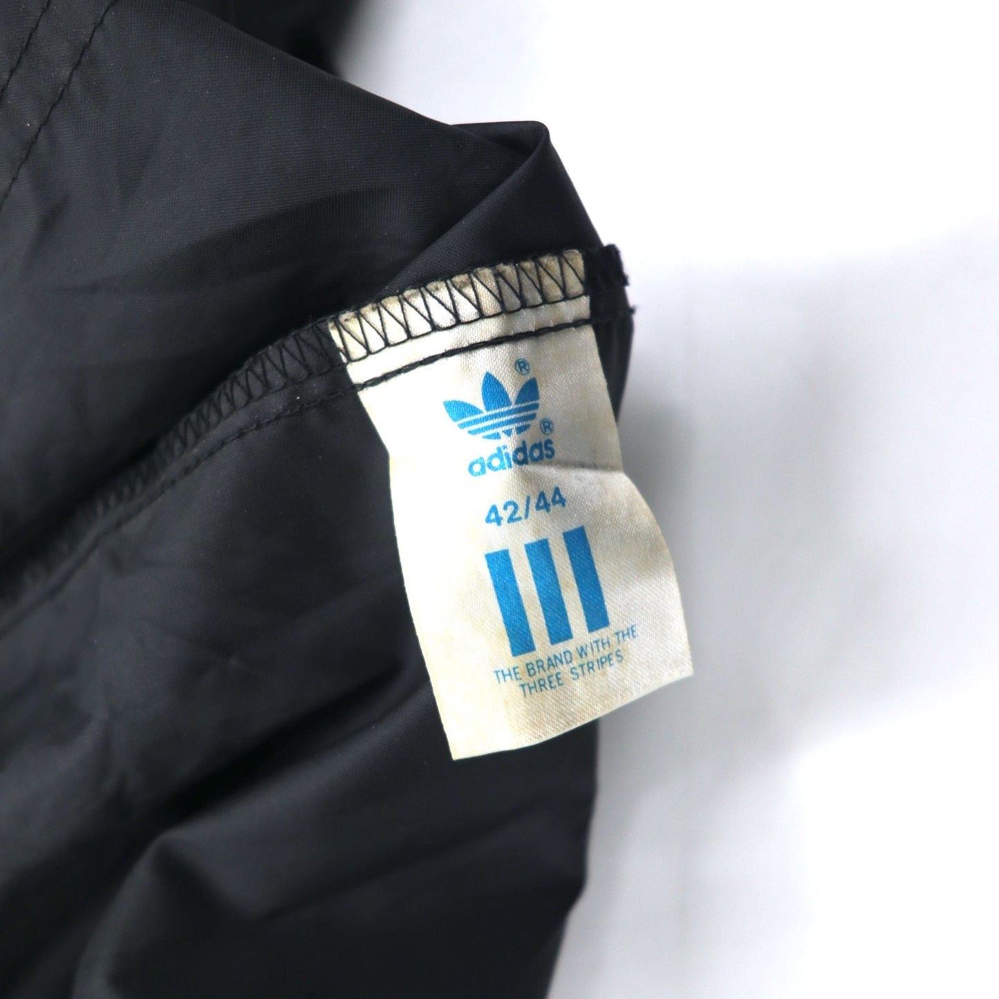 adidas 90s Nylon Jacket, XL, Black, Trefoil Logo, Drawcord, Retractable Hood, Silver Tag