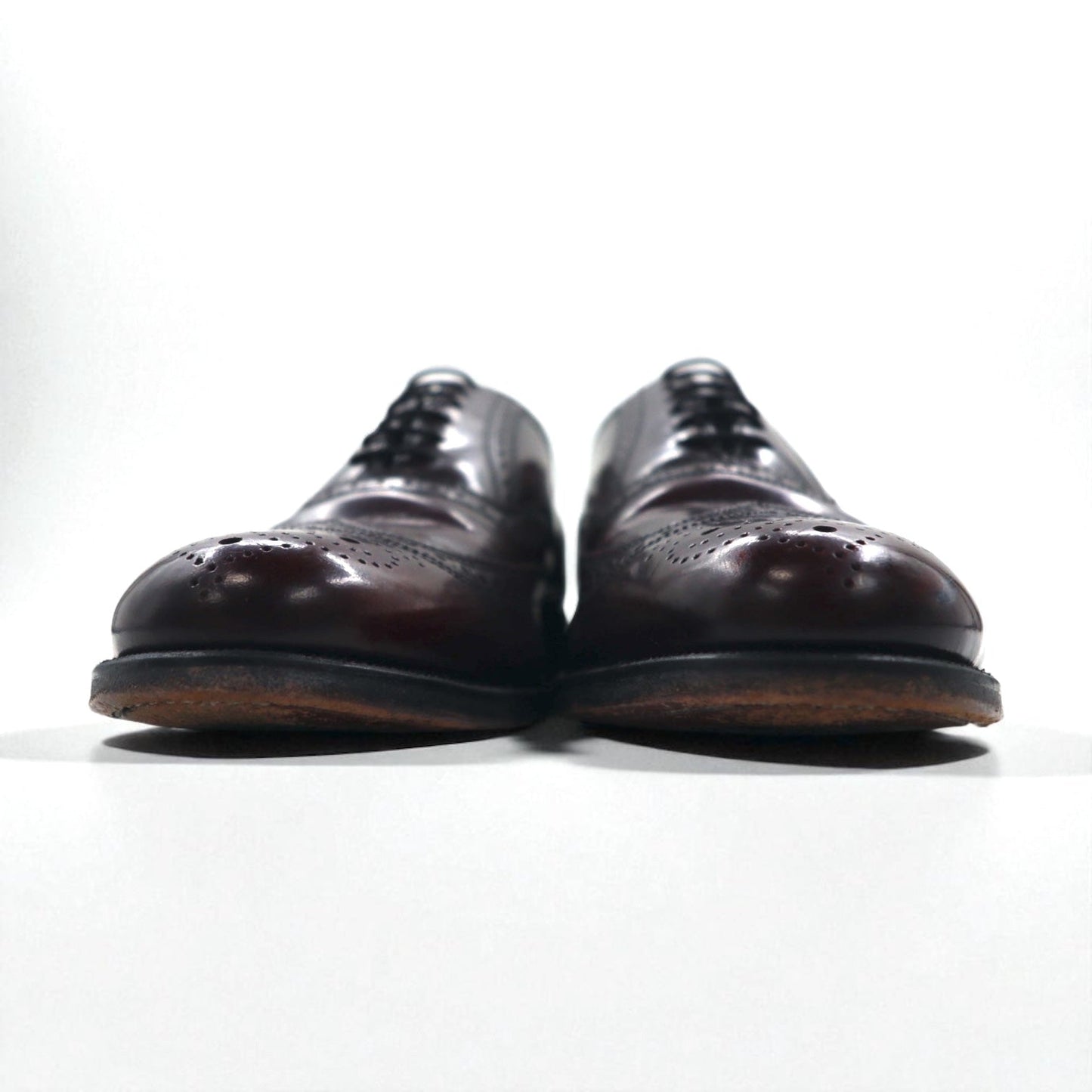 FLORSHEIM ウイングチップ フルブローグ ドレスシューズ 28cm ボルドー レザー メダリオン 562576 434