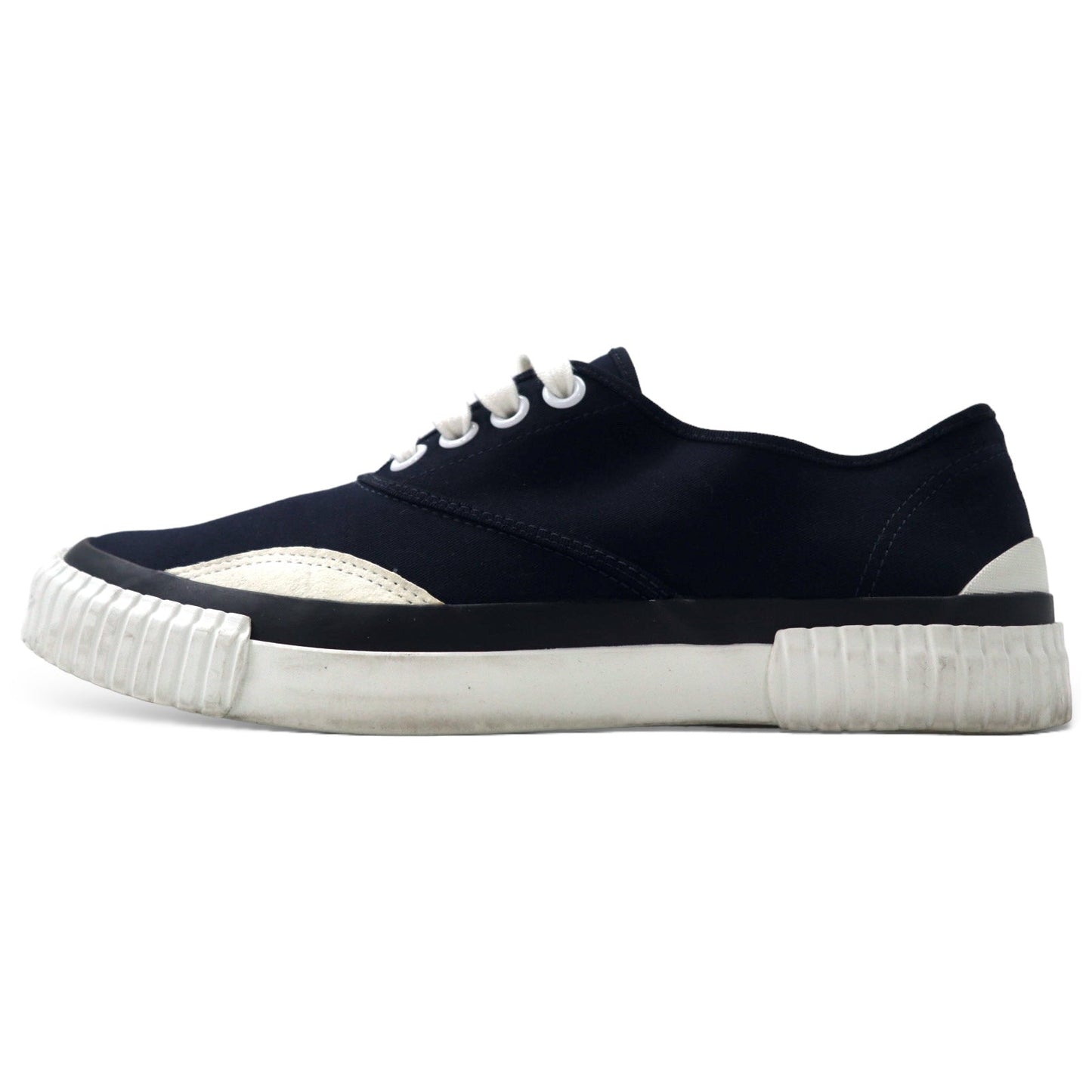 Julien David low-top sneakers, size 26cm, navy, cotton, made in Japan