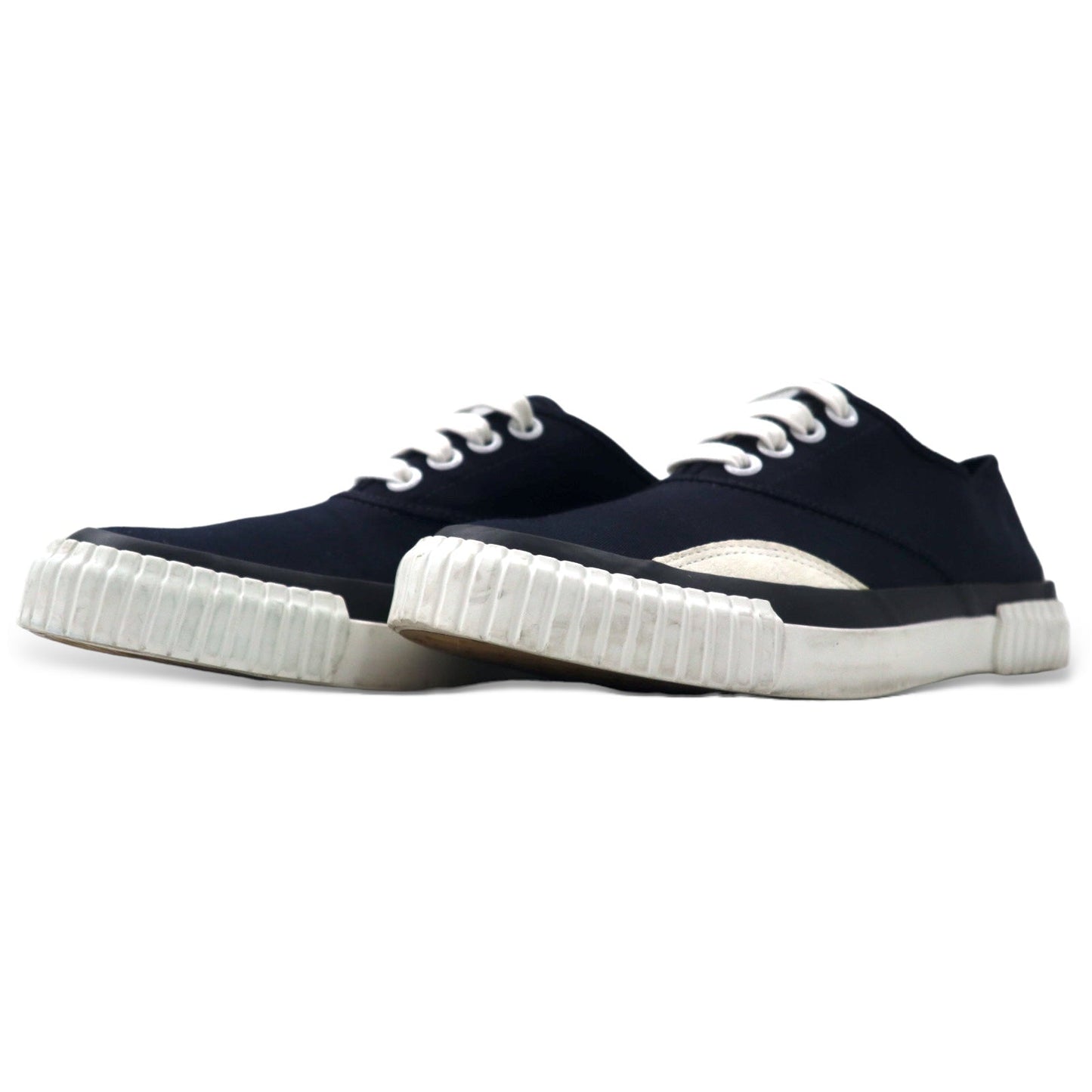 Julien David low-top sneakers, size 26cm, navy, cotton, made in Japan