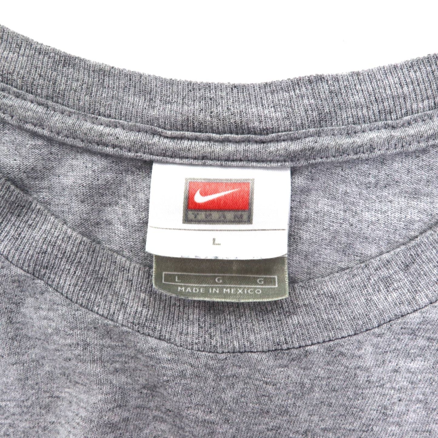 NIKE 00年代 TEAMタグ WITNESS Tシャツ L グレー コットン センタースウォッシュ メキシコ製