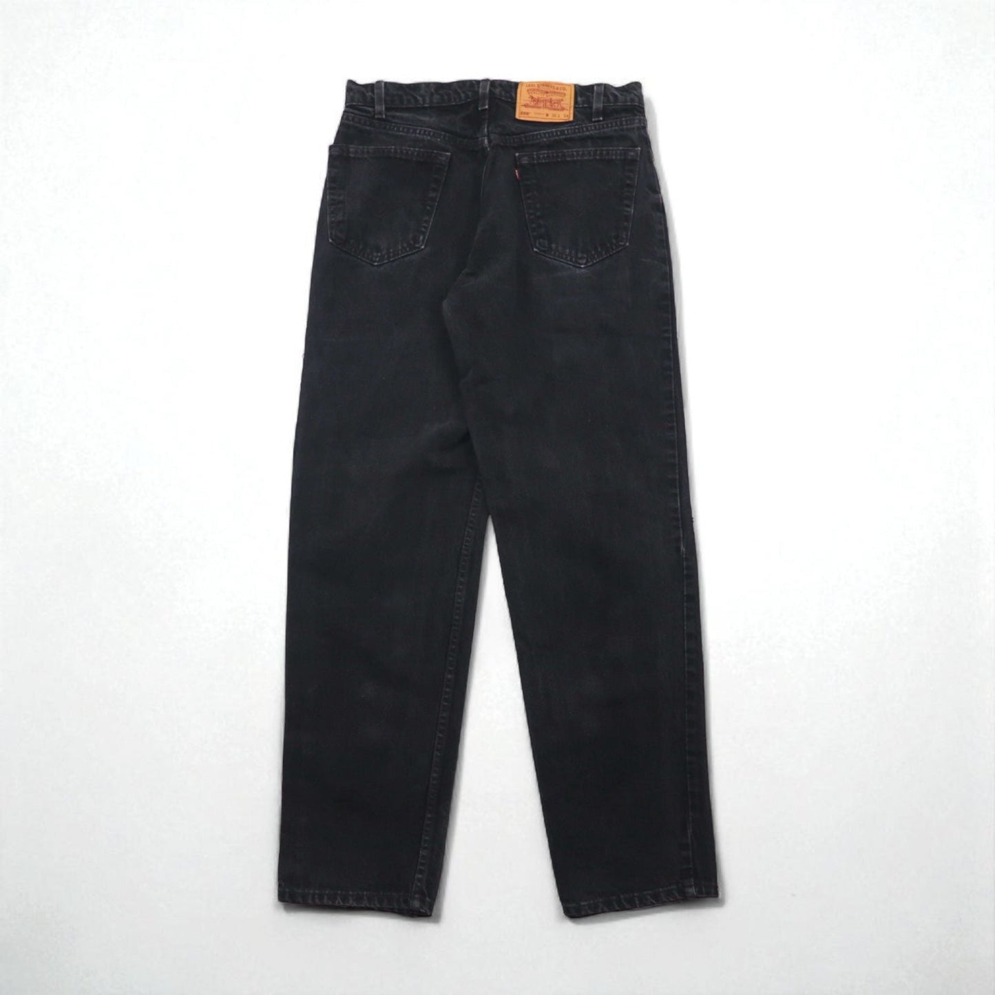 Levi's 90年代 USA製 550 バギー テーパード デニムパンツ ジーンズ L ブラック RELAXED FIT 550-0260