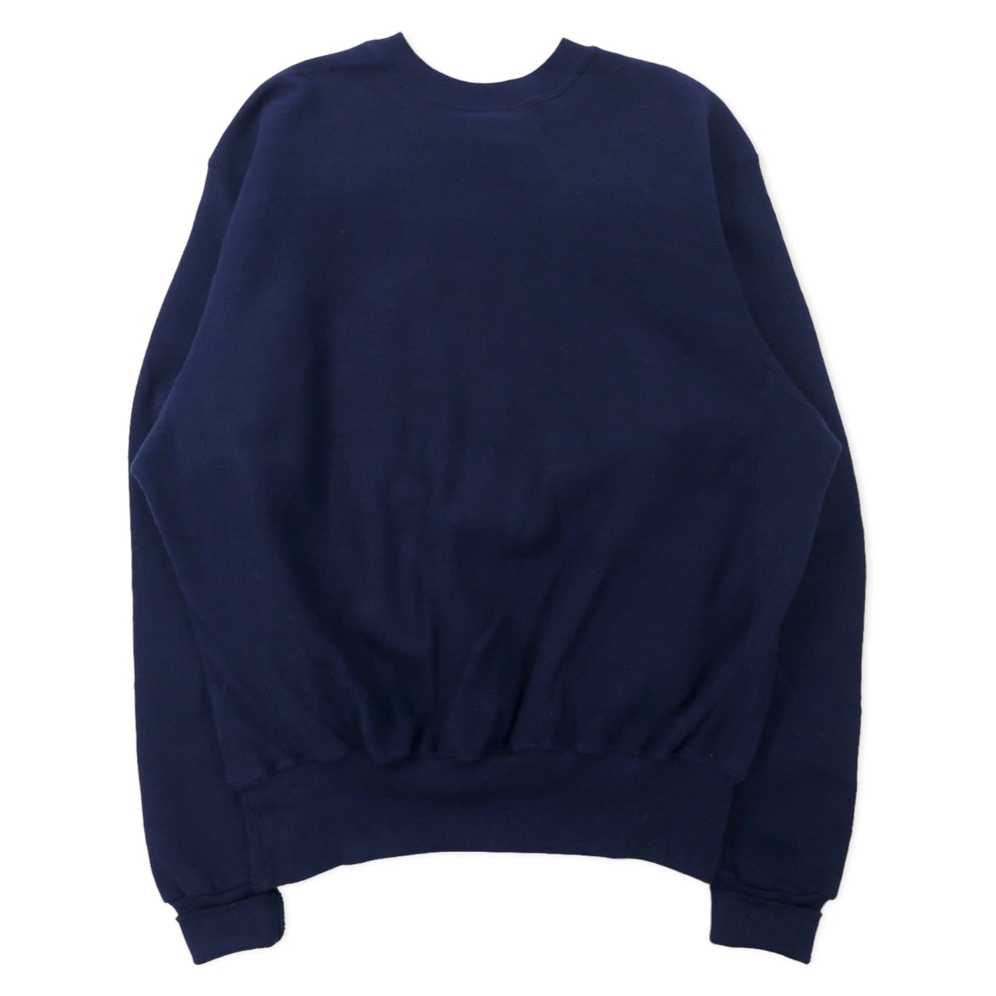 BRINE USA Made 90s Reverse Weave Sweatshirt, XL, Navy, Cotton, Fleece-Lined, LACROSSE, Big Size