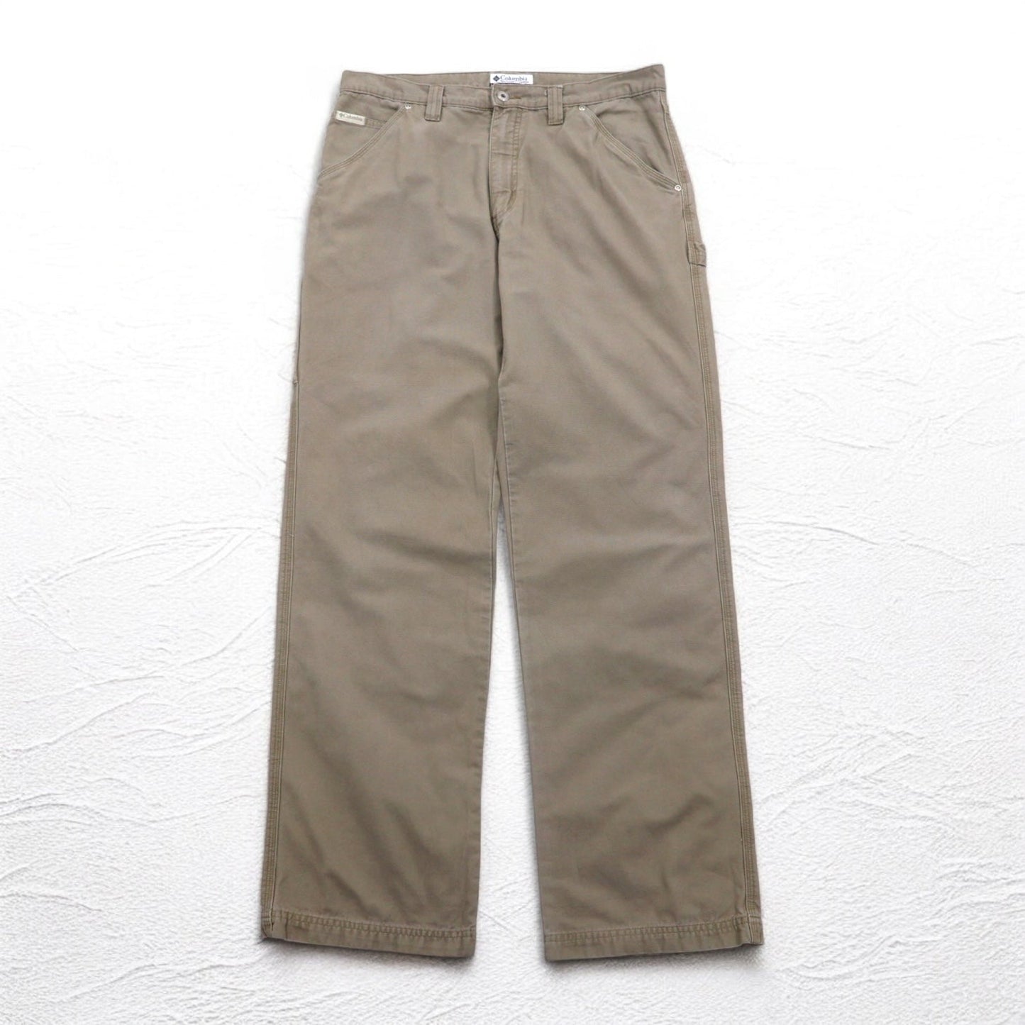 Columbia Canvas Hiking Cargo Pants, Beige, Large, AM8275