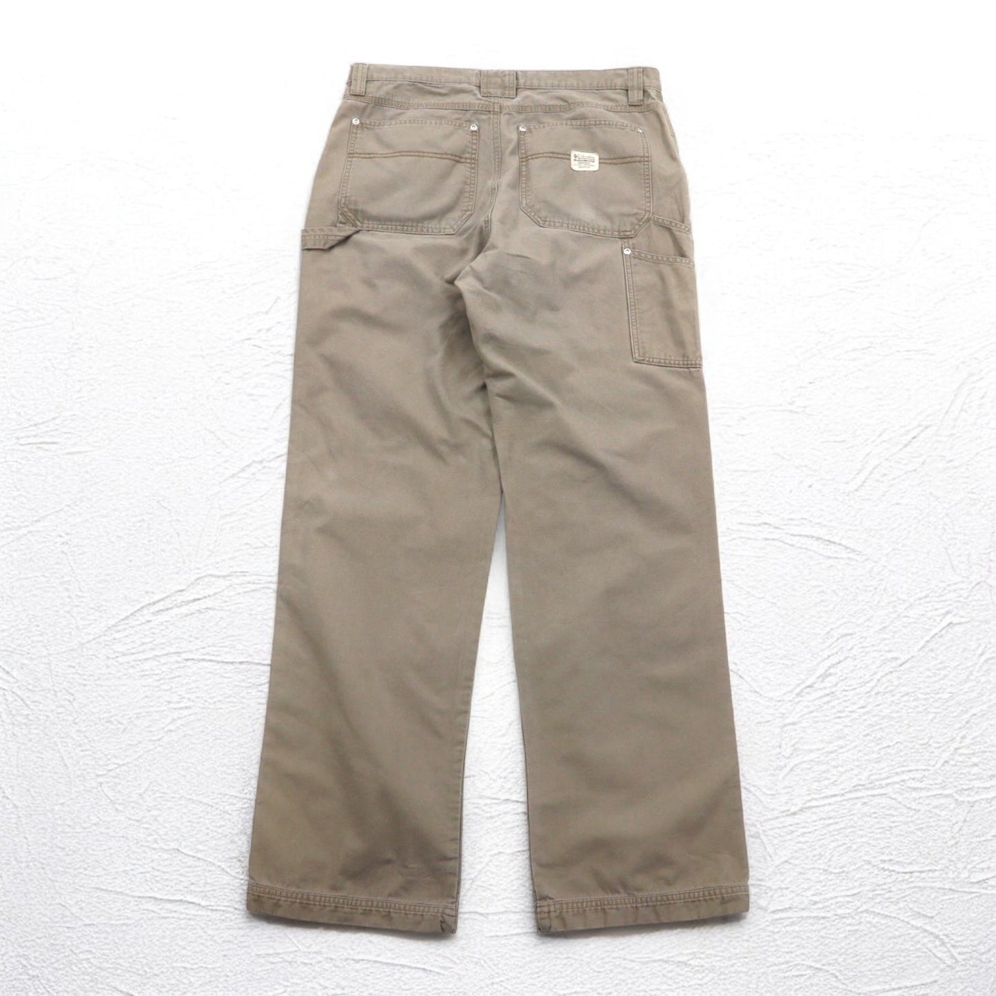 Columbia Canvas Hiking Cargo Pants, Beige, Large, AM8275