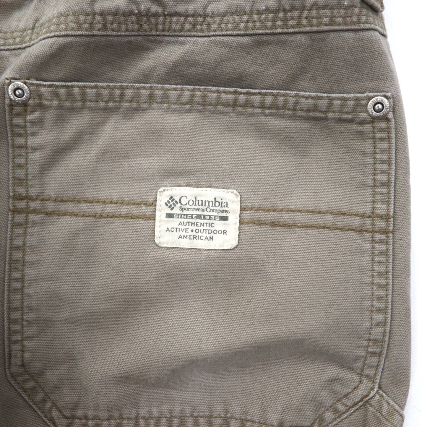 Columbia Canvas Hiking Cargo Pants, Beige, Large, AM8275