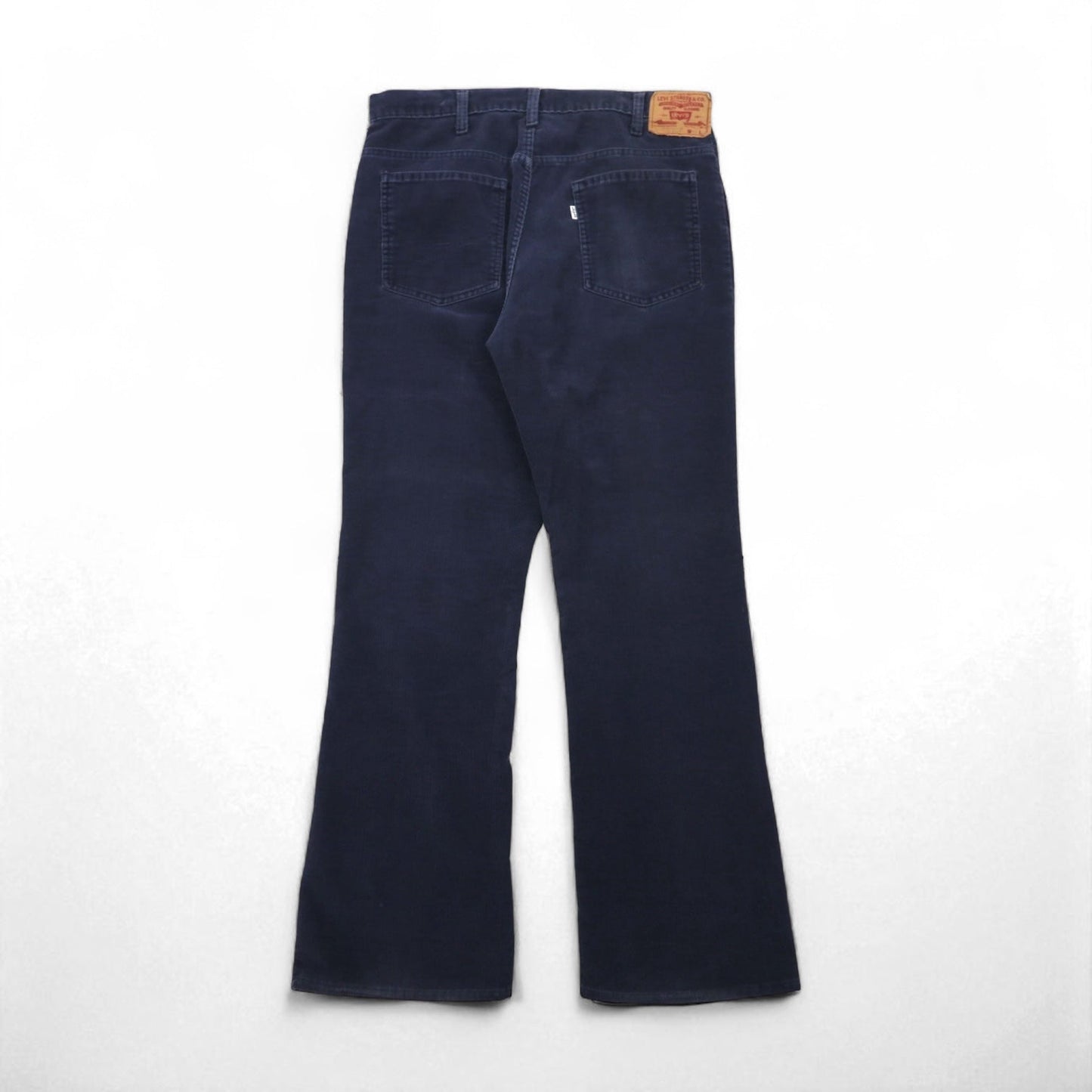 Levi's 80年代 USA製 517 ブーツカット コーデュロイ チノパンツ L ネイビー 1517 42TALON ボタン裏513 白タブ