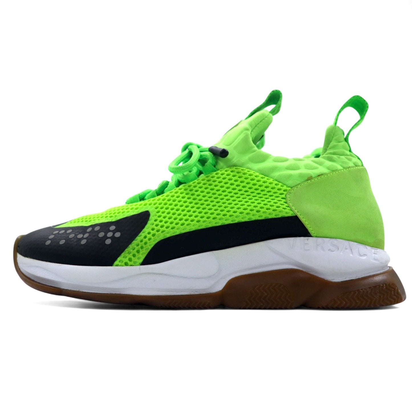 VERSACE Chain Reaction sneakers, size 29cm, made in Italy, green mesh