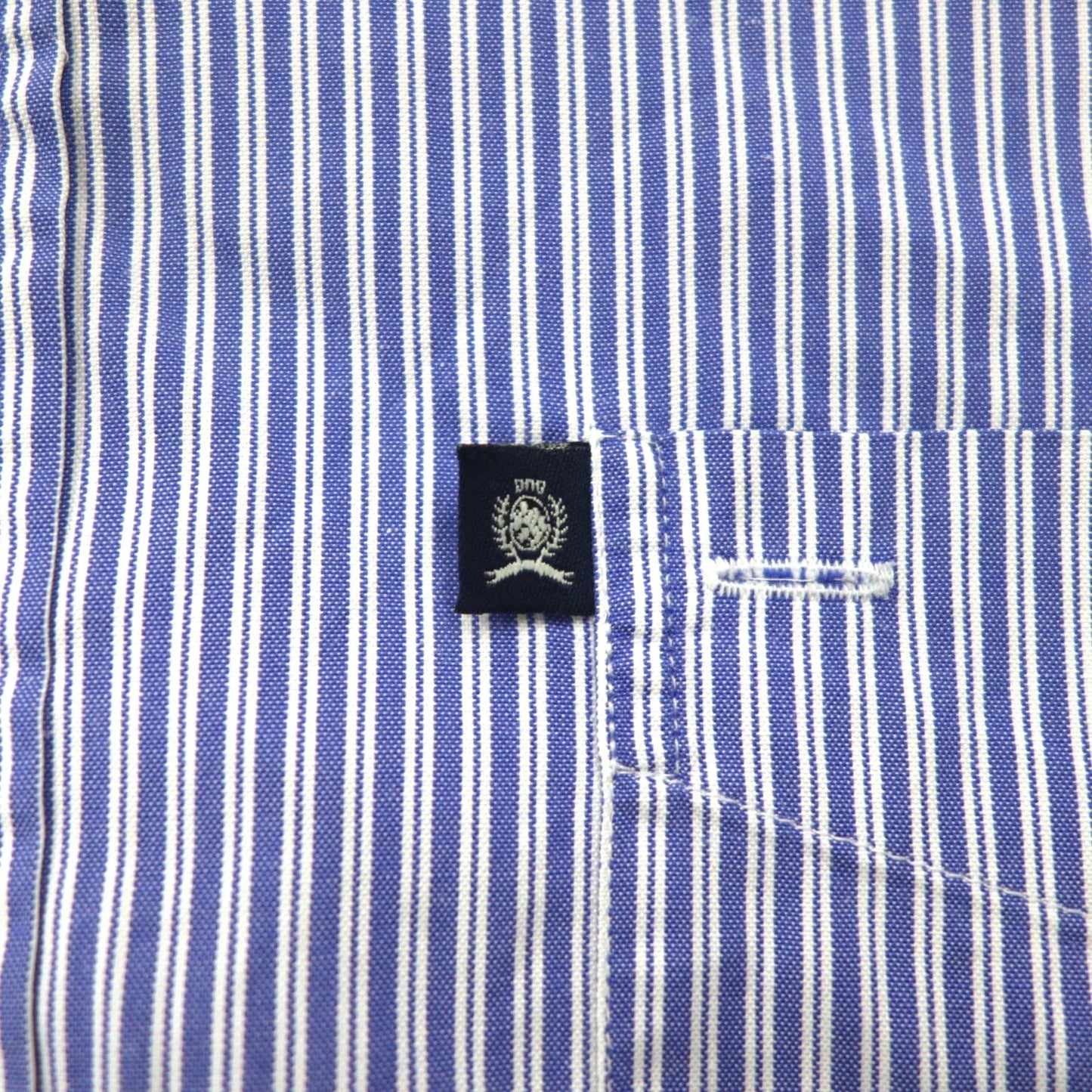 TOMMY HILFIGER 90年代 ビッグサイズ ボタンダウンシャツ L ブルー ストライプ コットン