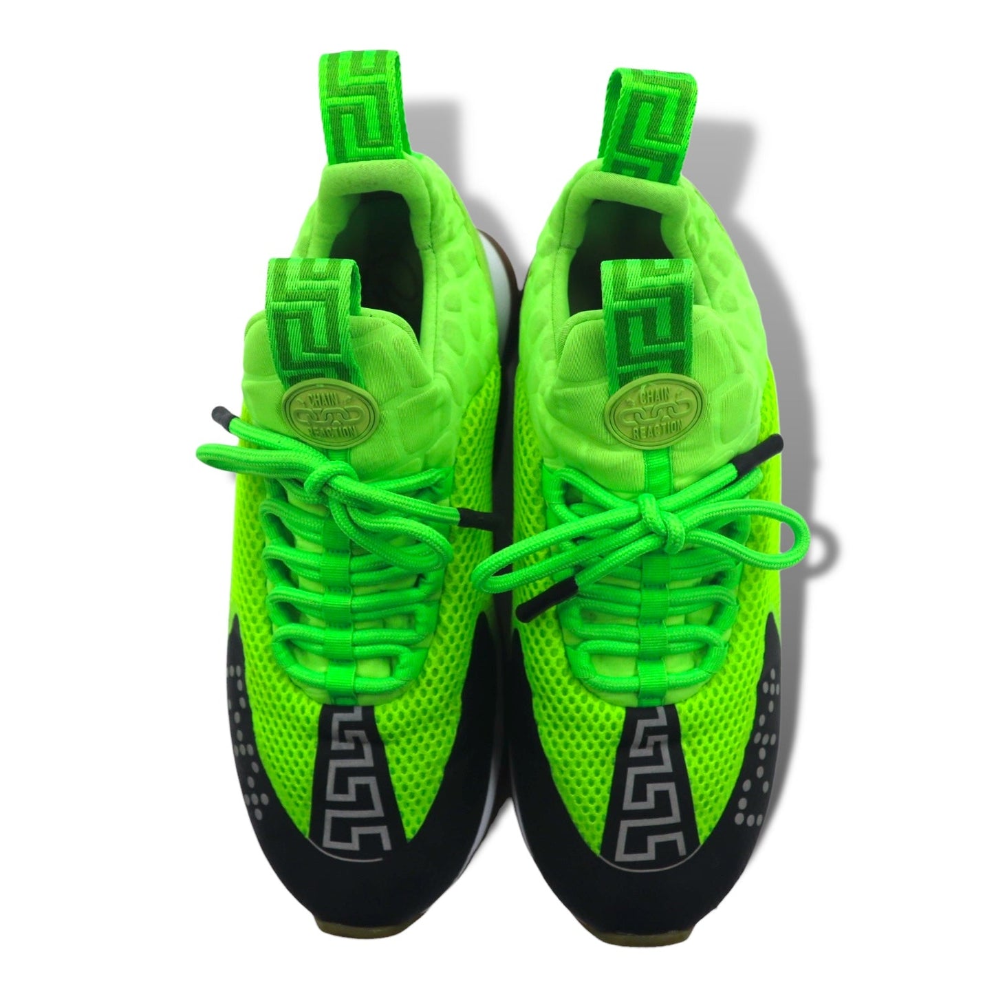 VERSACE Chain Reaction sneakers, size 29cm, made in Italy, green mesh