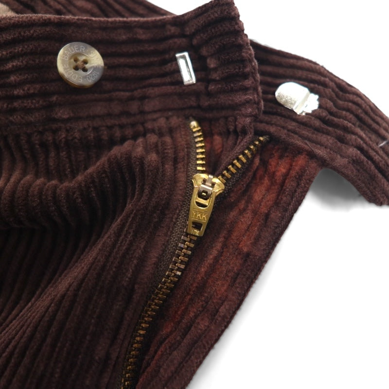 Eddie Bauer 90年代 2タック ワイド コーデュロイパンツ スラックス XL ブラウン 太畝 ダブルカフス