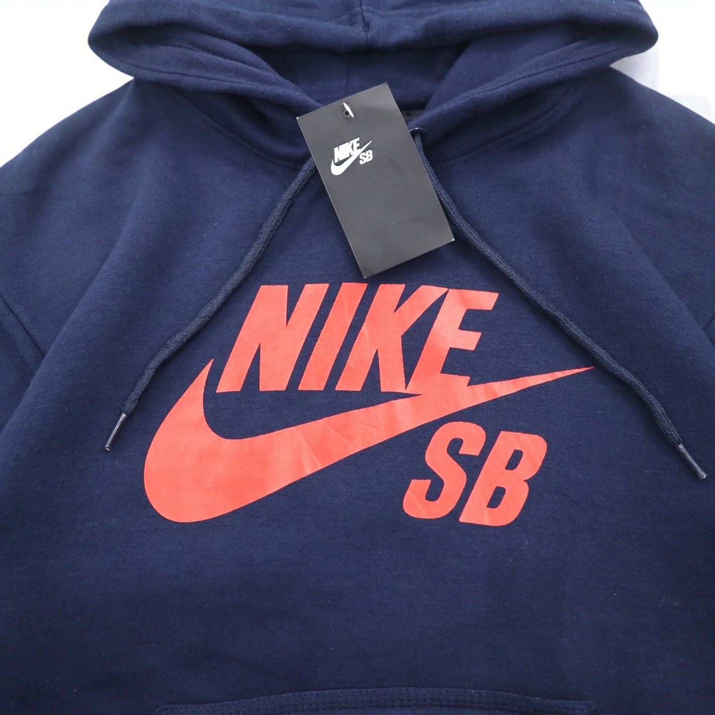 NIKE SB Icon Pullover Essential Hoodie, Size Small, Navy, AJ9733-451, Made in Pakistan