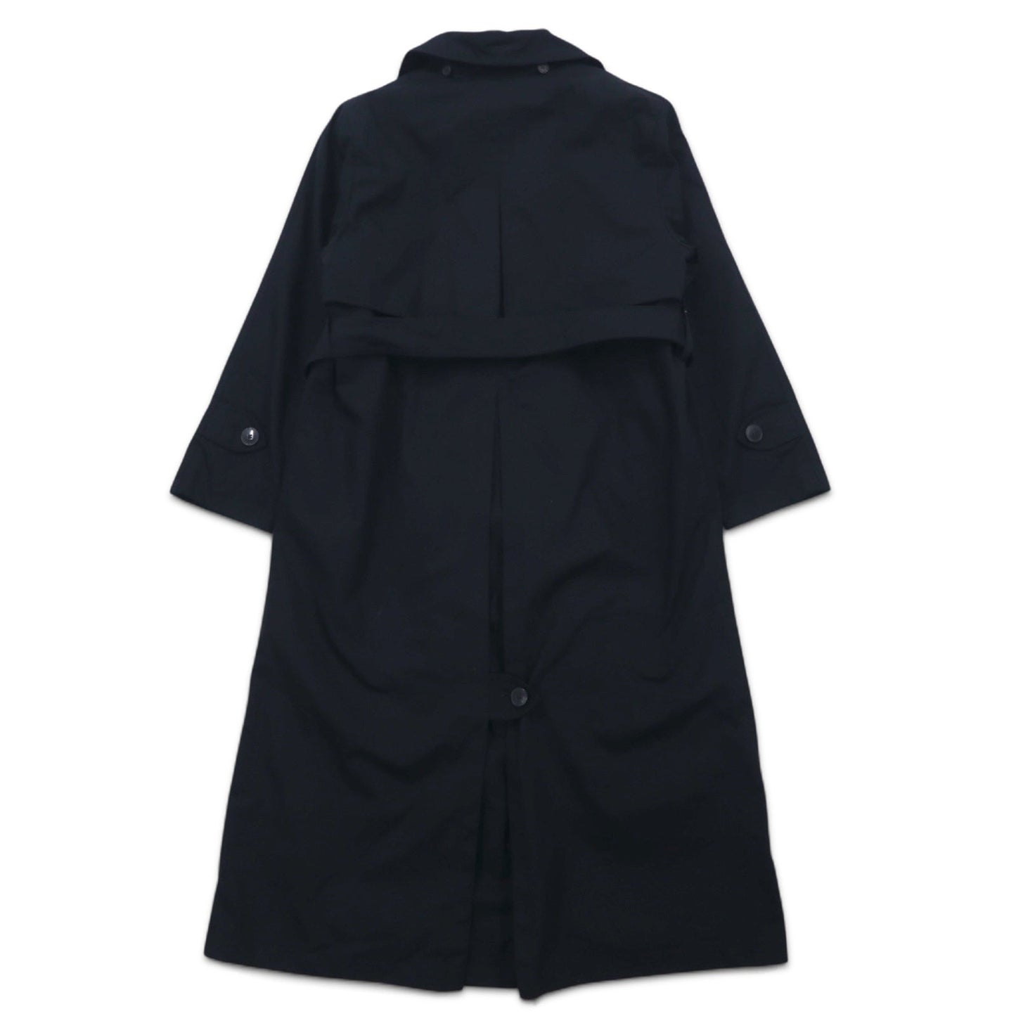 TOWNE BY LONDON FOG 90年代 フード着脱式 トレンチコート M ブラック ポリエステル コットン ライナー着脱式