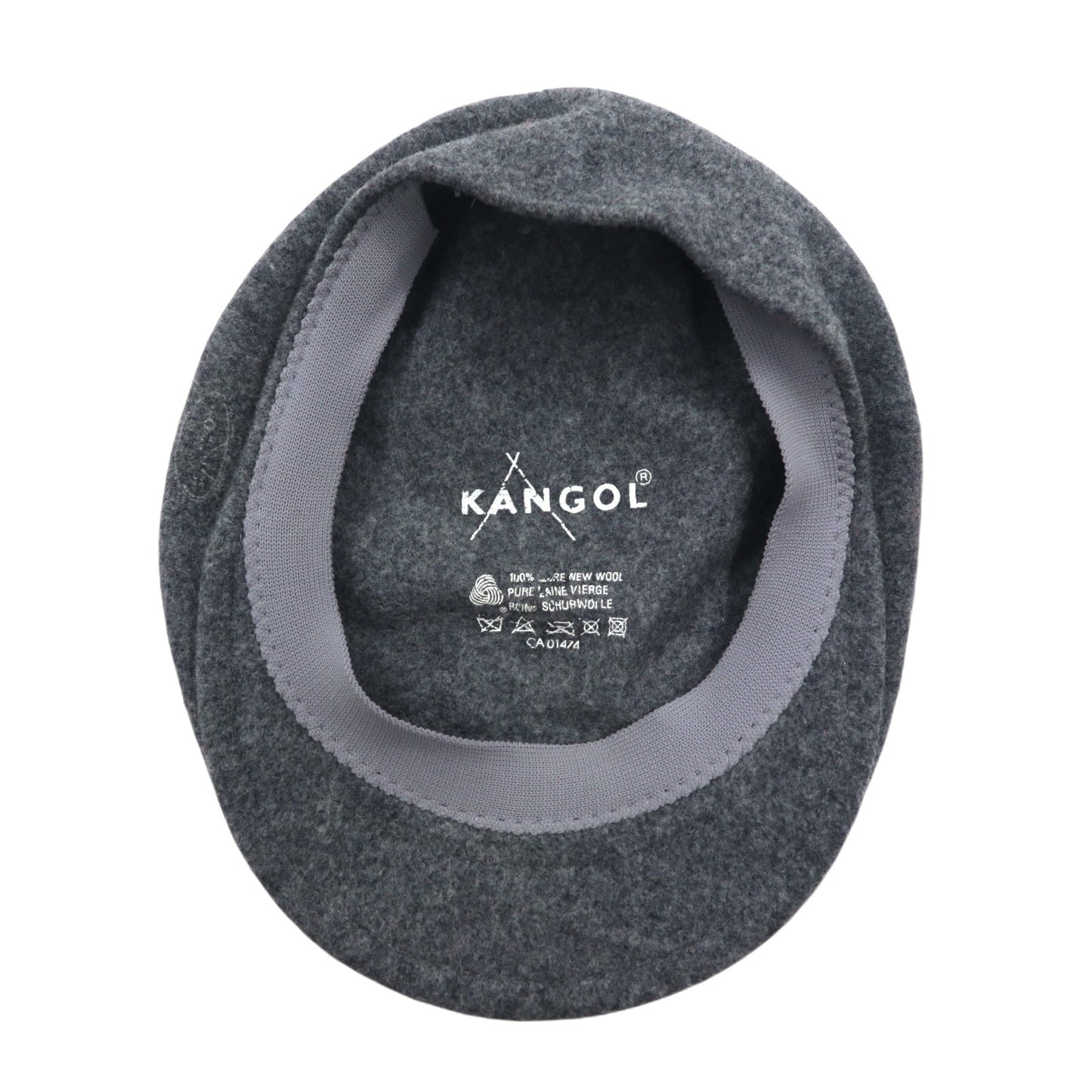 KANGOL ハンチング キャップ L グレー ウール 0258