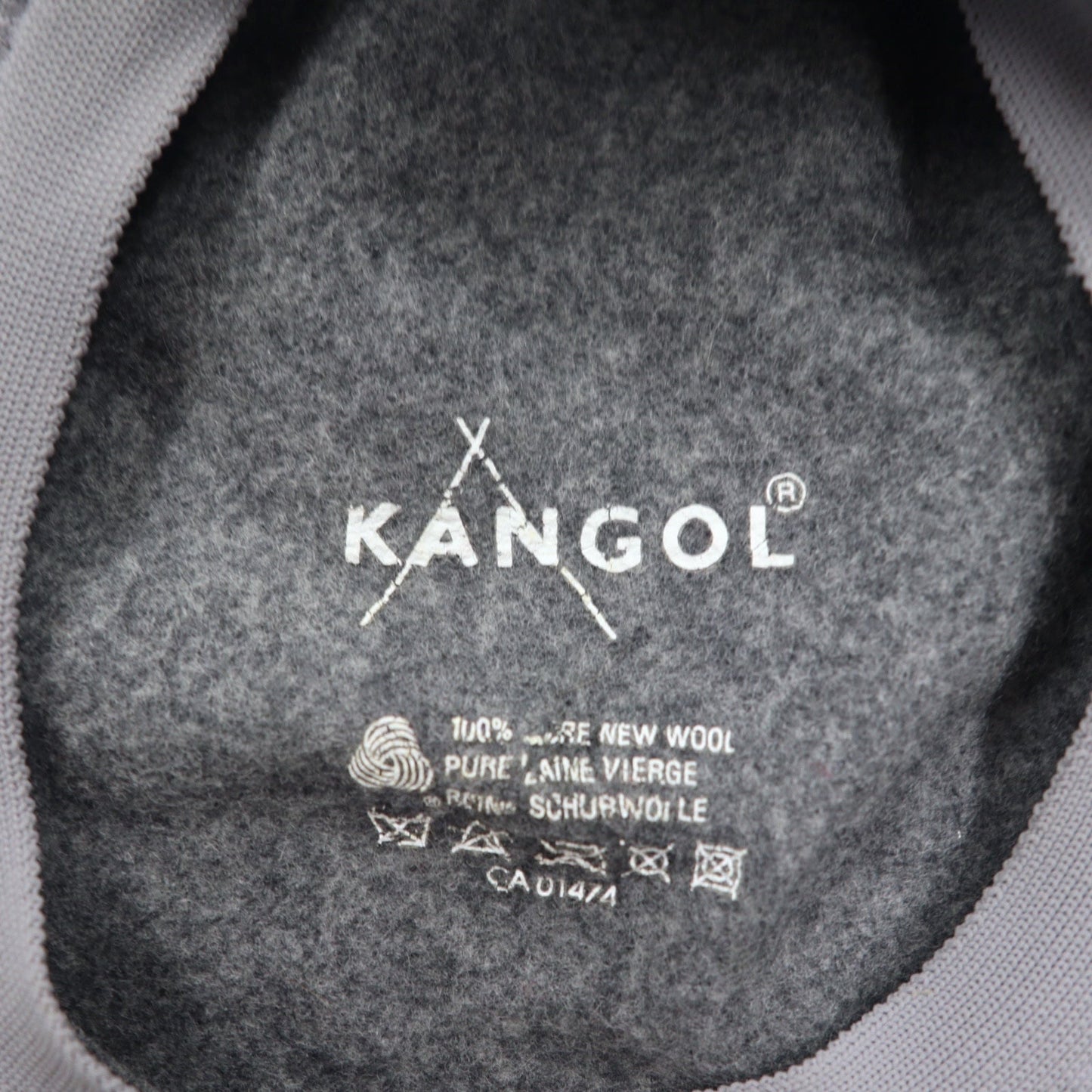 KANGOL ハンチング キャップ L グレー ウール 0258