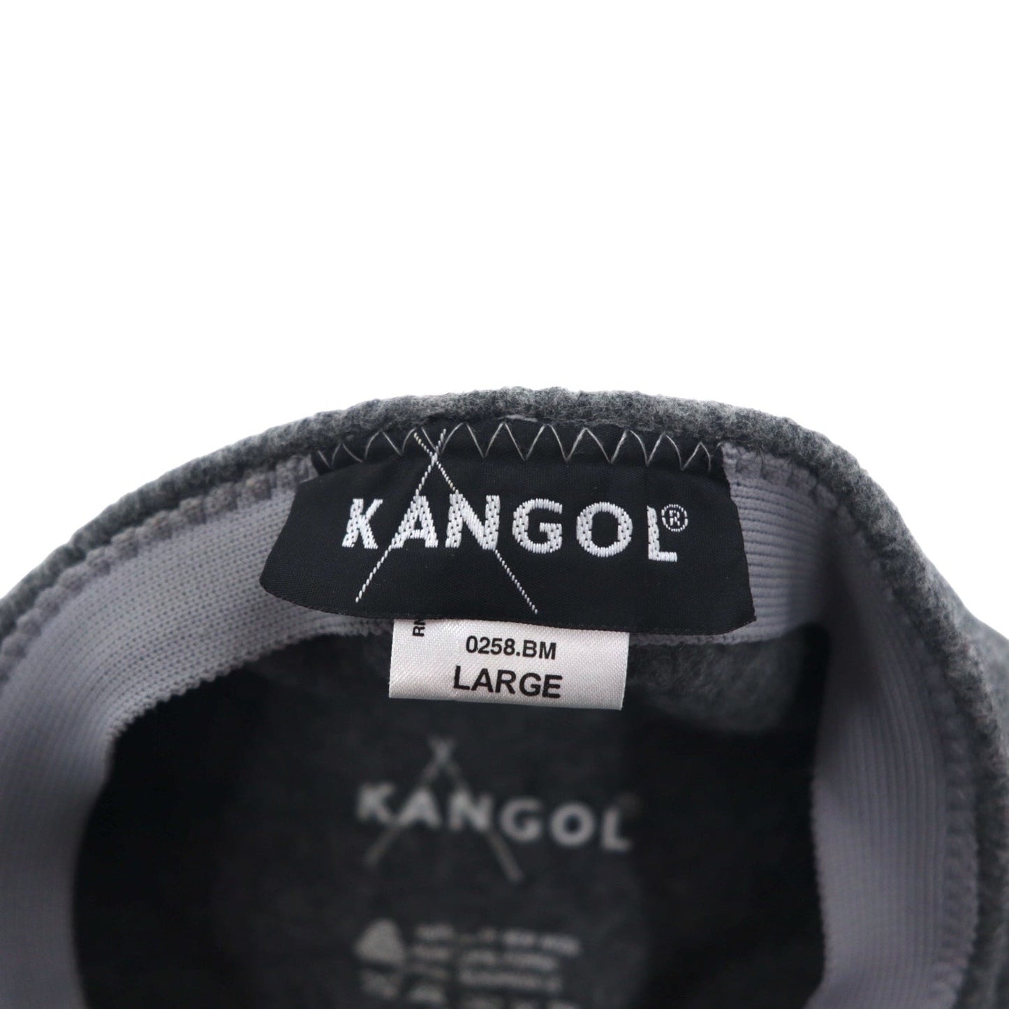 KANGOL ハンチング キャップ L グレー ウール 0258