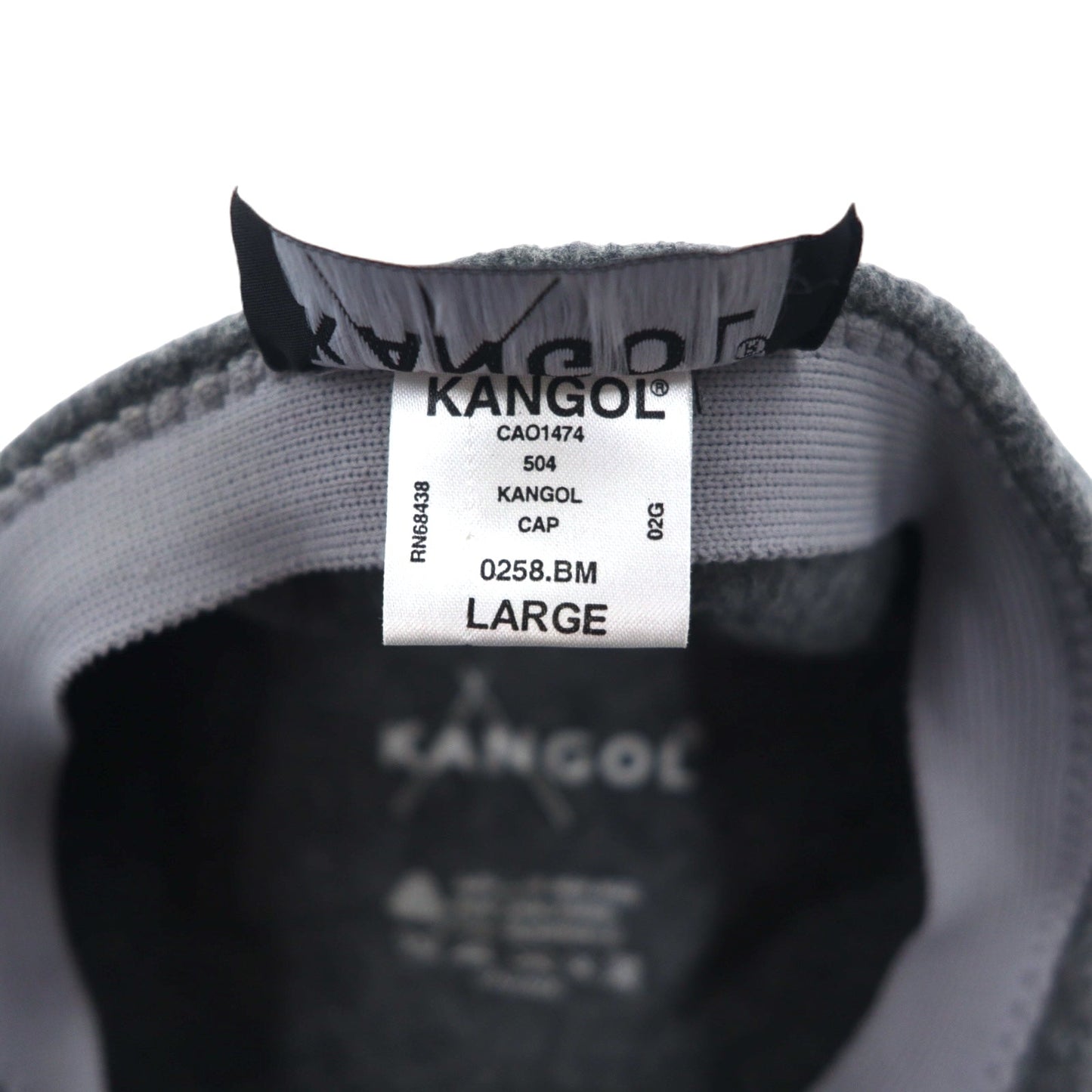 KANGOL ハンチング キャップ L グレー ウール 0258