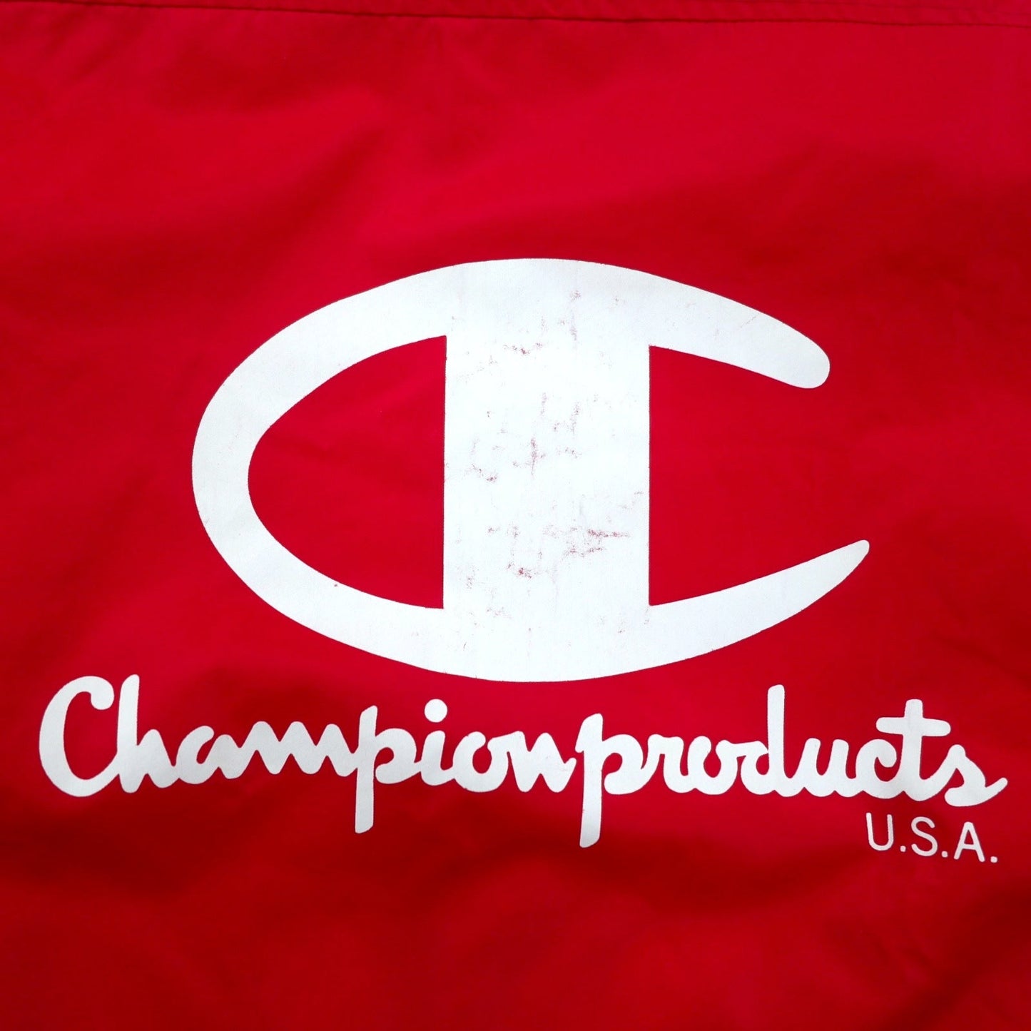 Champion Products 90s Coach Jacket, Size M, Red, Nylon, Back Logo Print