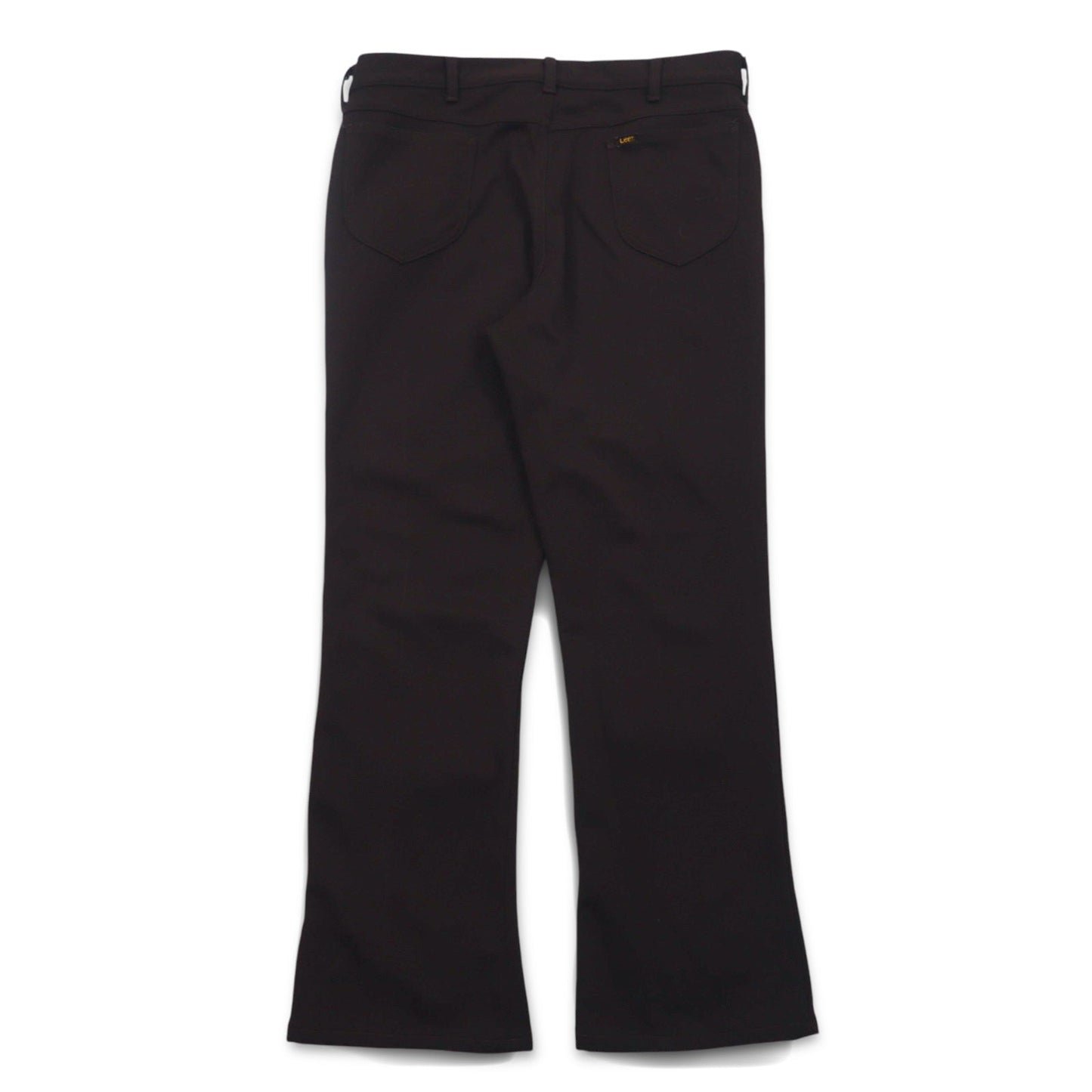 Lee 1970s USA-Made Flared Bootcut Slacks, Size L, Brown, 42 TALON Zip, Polyester
