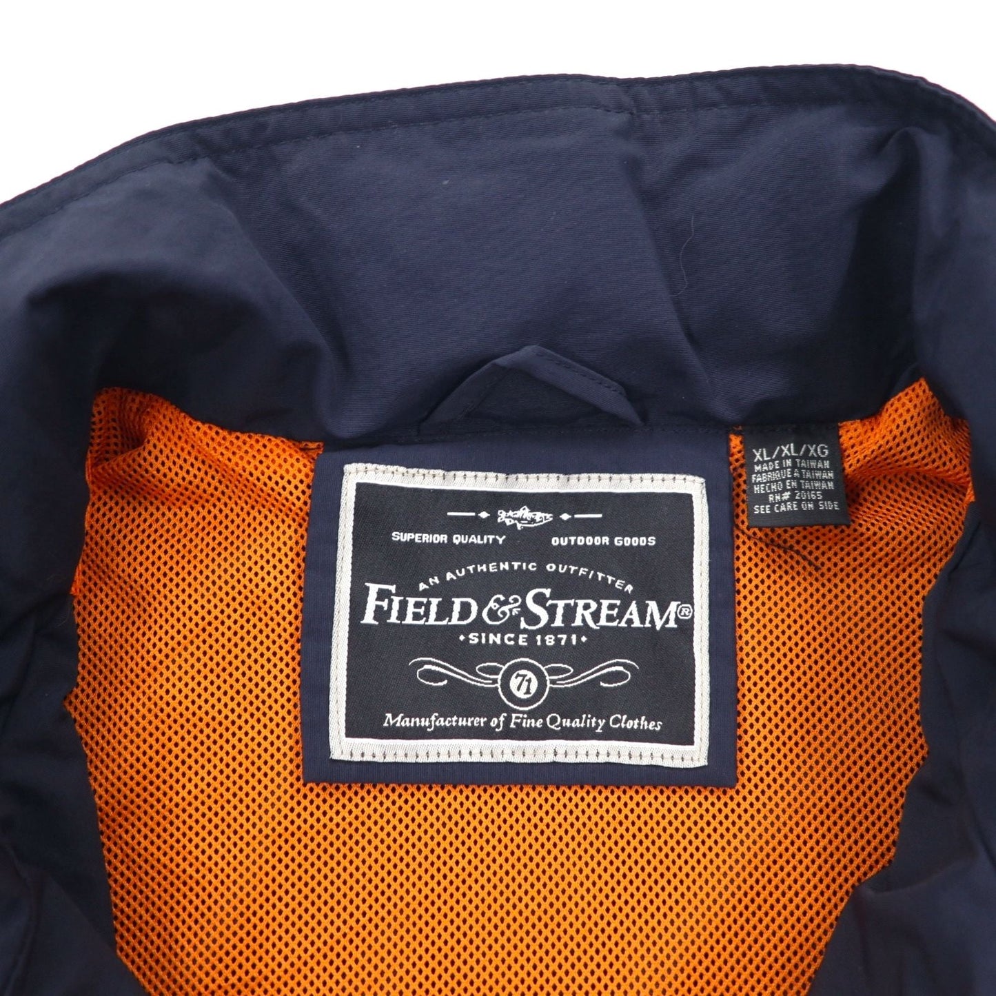 FIELD & STREAM Convertible 2-Way Mountain Parka Vest, XL, Navy, Mesh Liner, Retractable Hood, HUMMER
