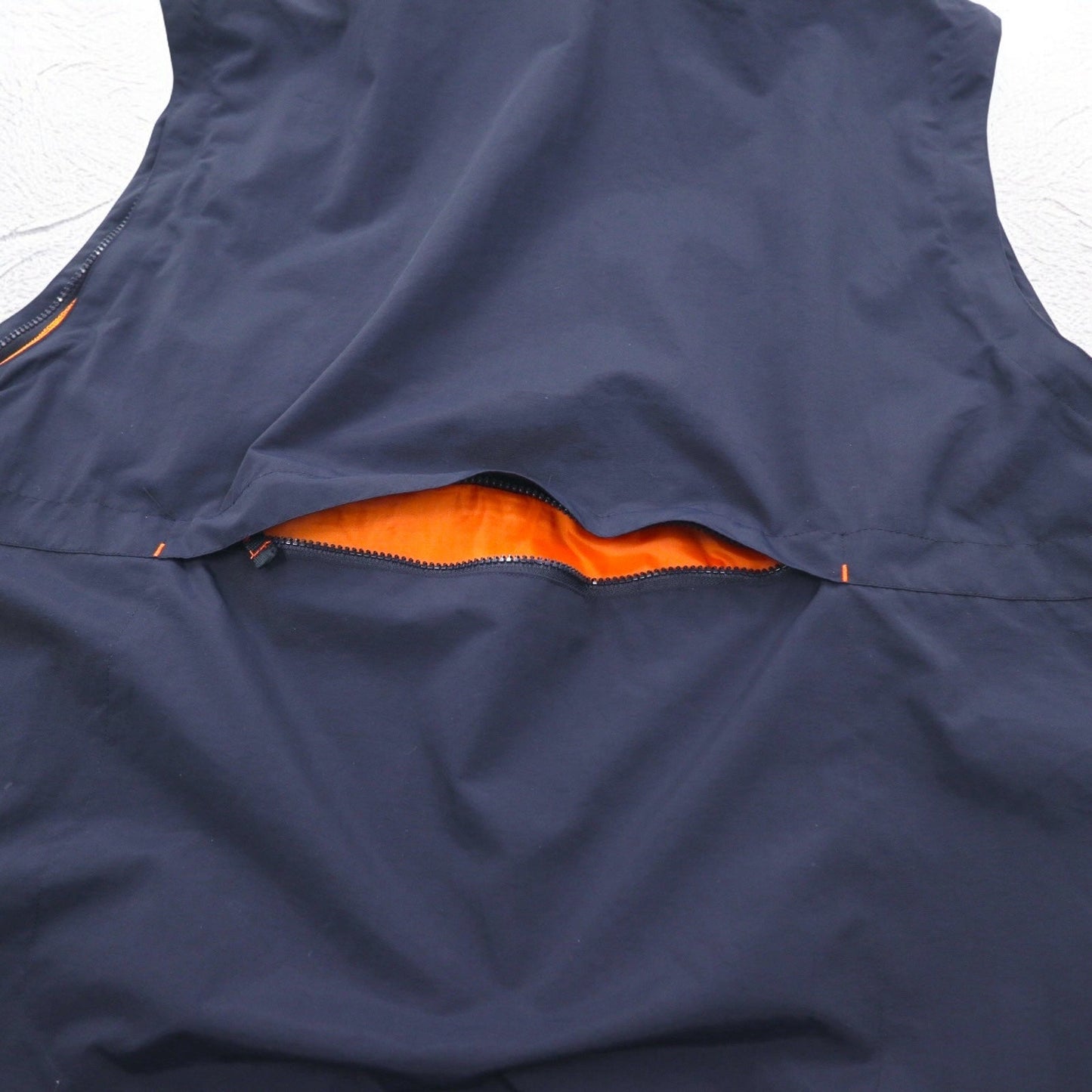 FIELD & STREAM Convertible 2-Way Mountain Parka Vest, XL, Navy, Mesh Liner, Retractable Hood, HUMMER