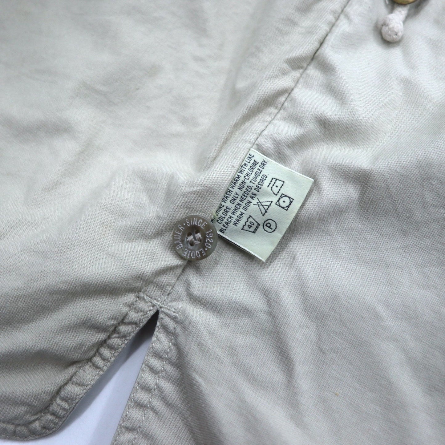 Eddie Bauer 90s Fishing/Hunting Vest, Large, Beige, Cotton