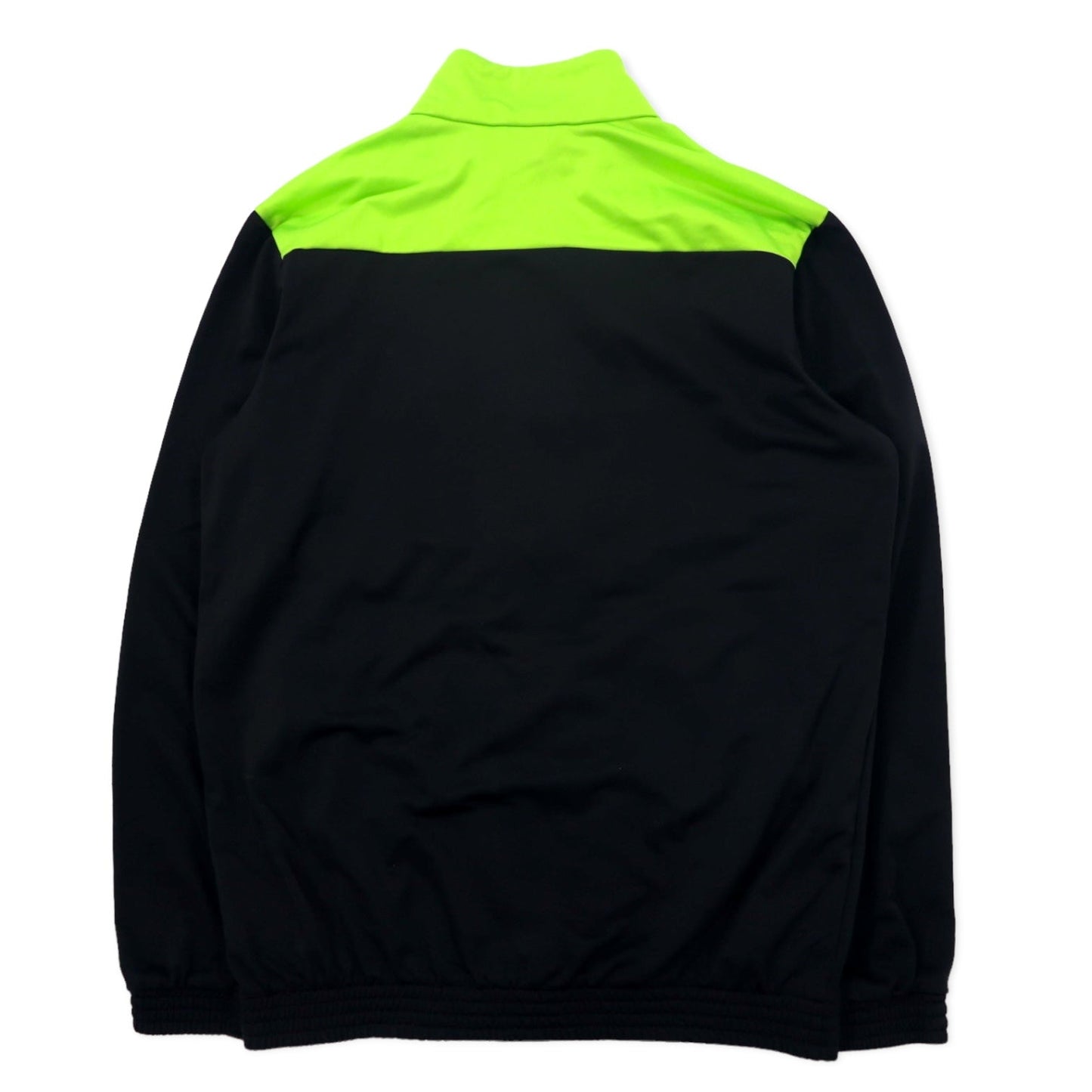 adidas Track Jacket, Size L, Green/Black Polyester with 3-Stripes