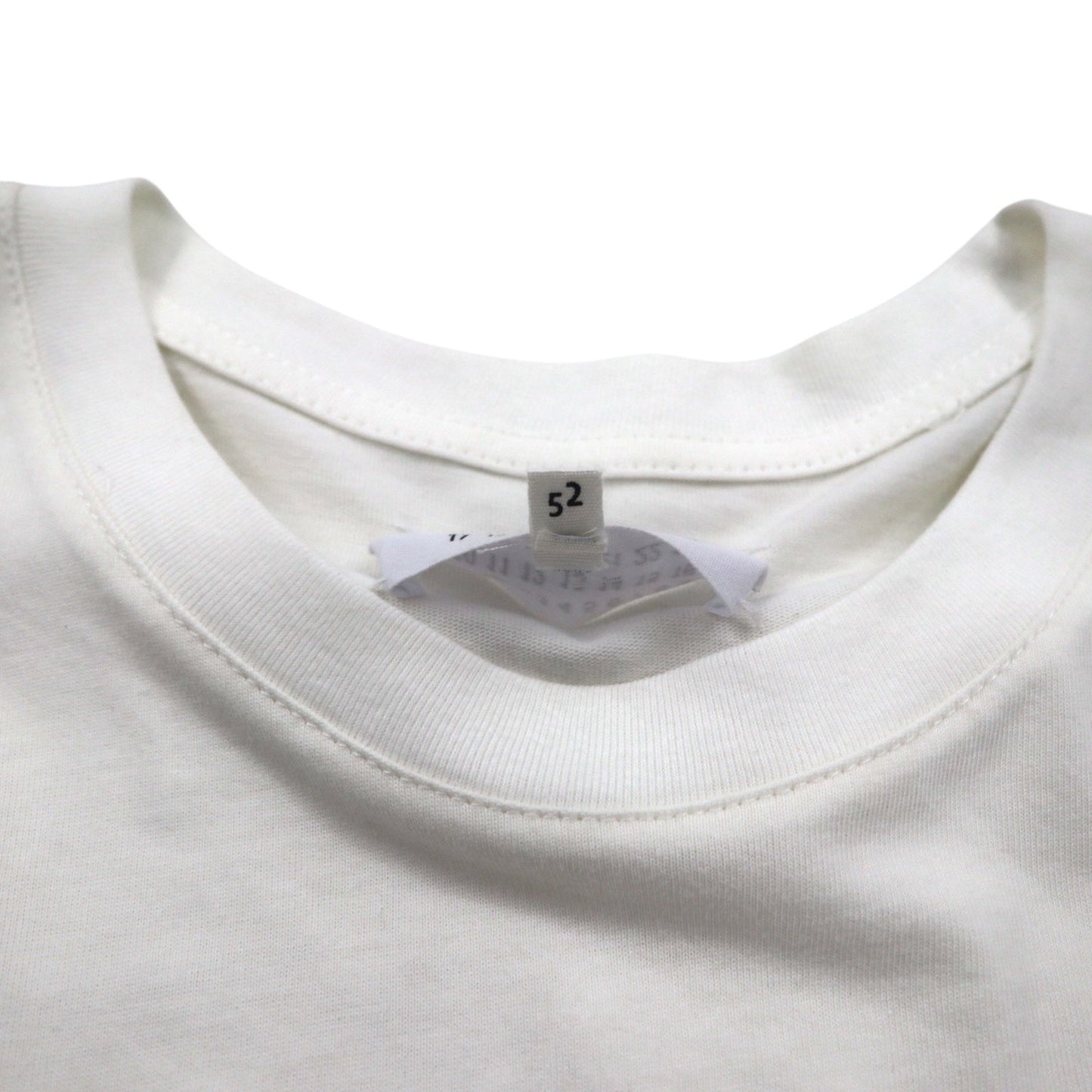 Maison Margiela Line 1 Graphic Print T-Shirt, XL, White Cotton, Made in Italy