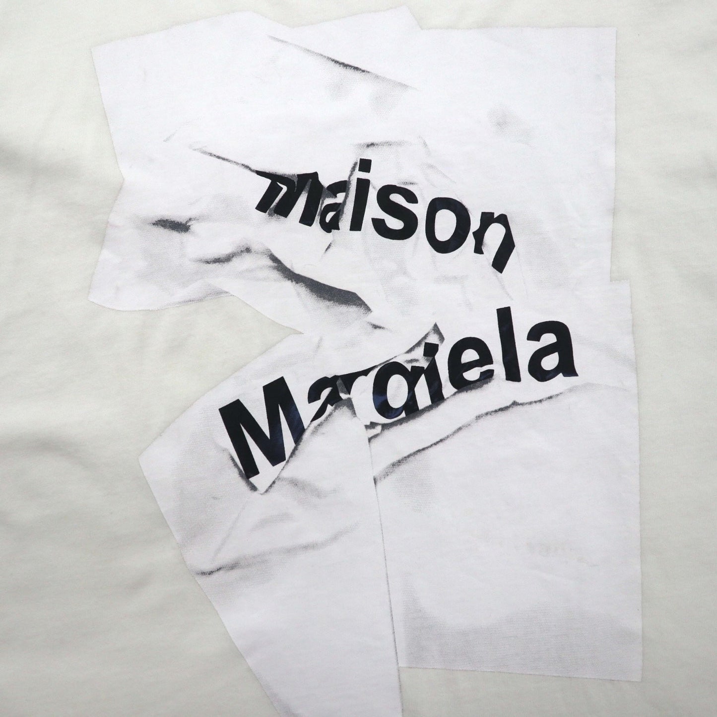 Maison Margiela Line 1 Graphic Print T-Shirt, XL, White Cotton, Made in Italy
