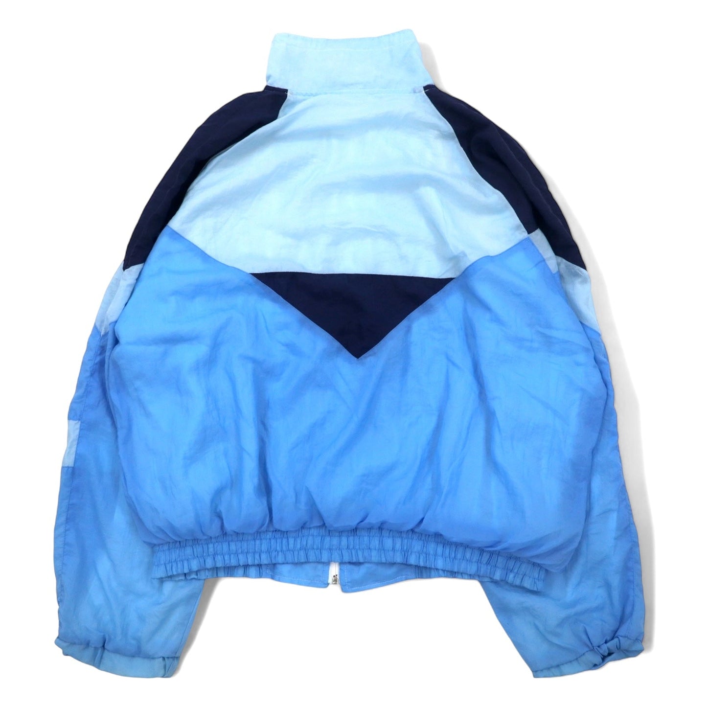 90s ROYAL CLASS Euro Vintage Nylon Jacket, XL, Blue, DULON Zip