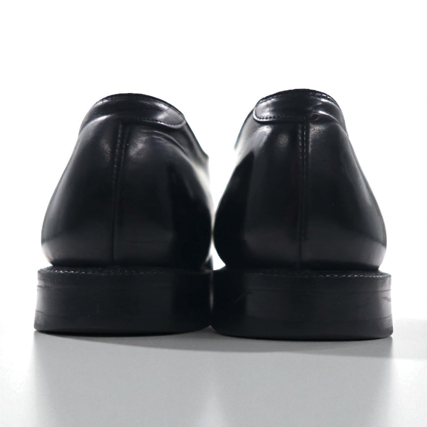 THE JOHNSTON & MURPHY SHOE 70年代 USA製 サドル ドレスシューズ 27-27.5cm ブラック レザー