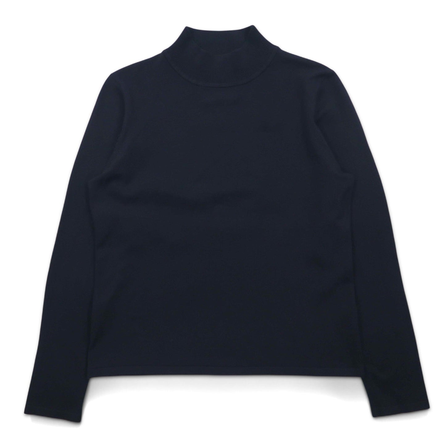 PENDLETON High-Neck Silk Knit Sweater, Size S, Black, Nylon