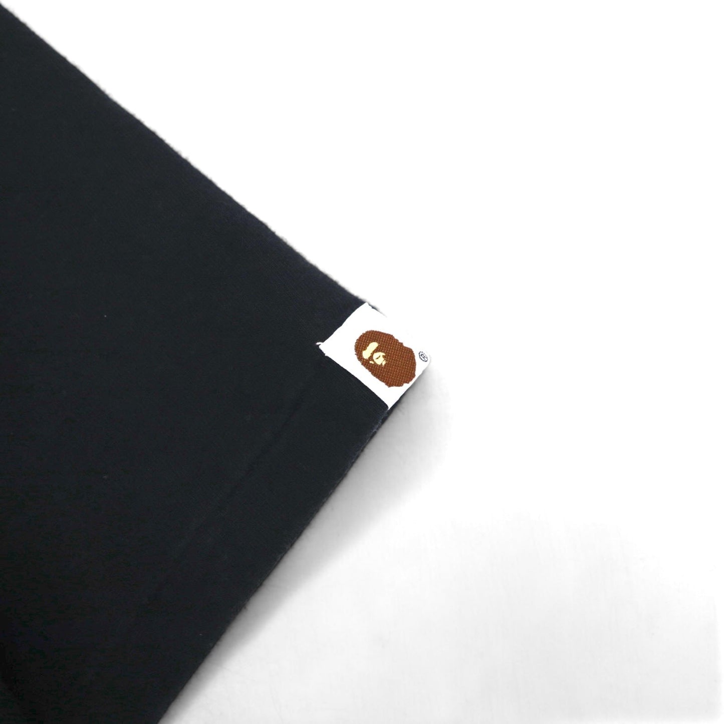 A Bathing Ape Logo Print T-Shirt, XS, Black, Cotton, Double-Sided Print, Made in Japan