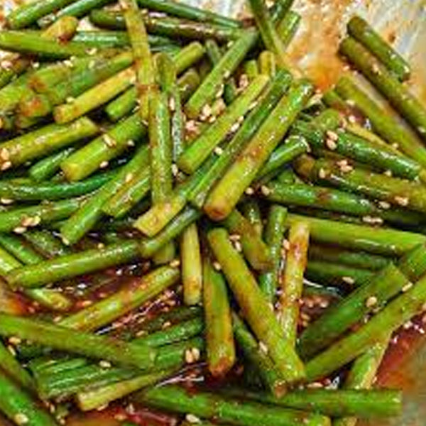 【自家製】茎ニンニクの辛味噌漬け 500g (マヌルジョン・にんにくの芽)