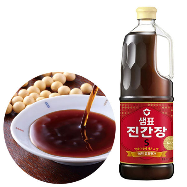 【泉標】韓国伝統ジン醤油  1.7L 熟成醤油調味料