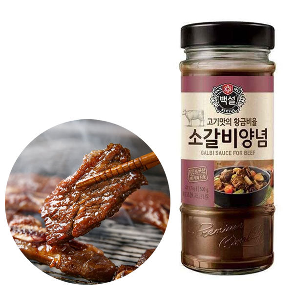 【白雪】韓国風牛カルビタレ 500g 焼肉用調味料