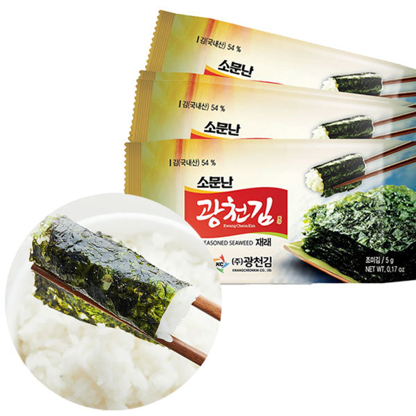 【広川】パリパリ韓国海苔 お弁当用 216枚 (9枚×24パック) 1BOX