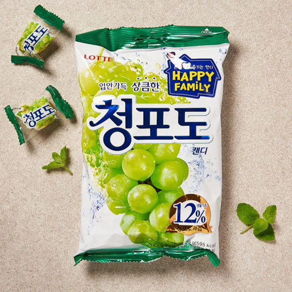 【ロッテ】チョンポド キャンディー 青ぶどう味 韓国キャンディ