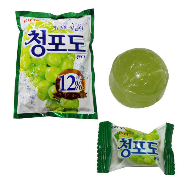 【ロッテ】チョンポド キャンディー 青ぶどう味 韓国キャンディ