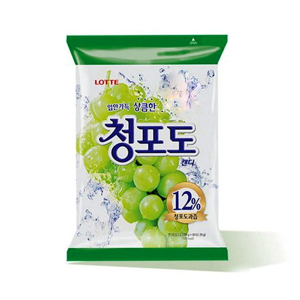 【ロッテ】チョンポド キャンディー 青ぶどう味 韓国キャンディ