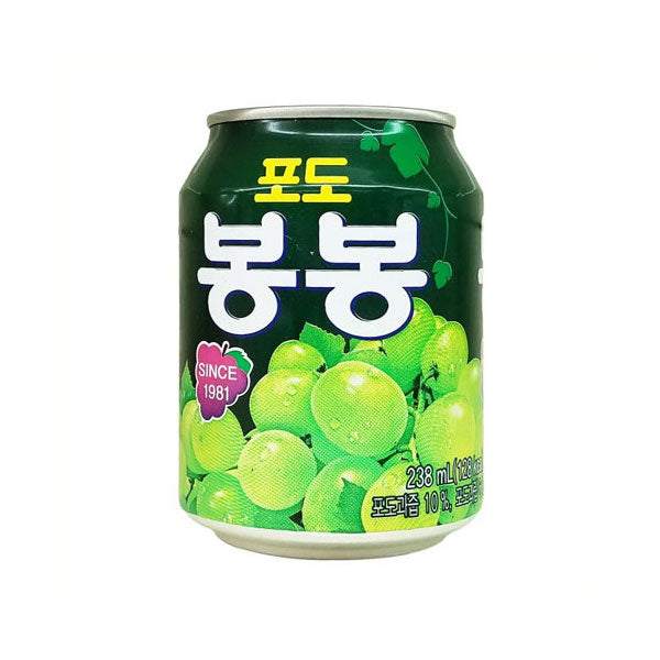 【ヘテ】ぶどうボンボン238ml 韓国ぶどうジュース 果肉入り 甘くてジューシー