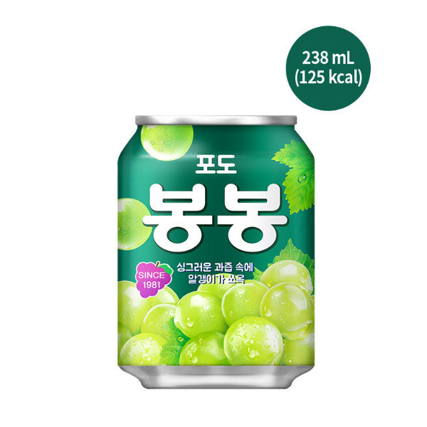 【ヘテ】ぶどうボンボン238ml 韓国ぶどうジュース 果肉入り 甘くてジューシー