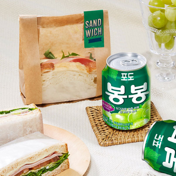 【ヘテ】ぶどうボンボン238ml×12個入 韓国ぶどうジュース 果肉入り 甘くてジューシー