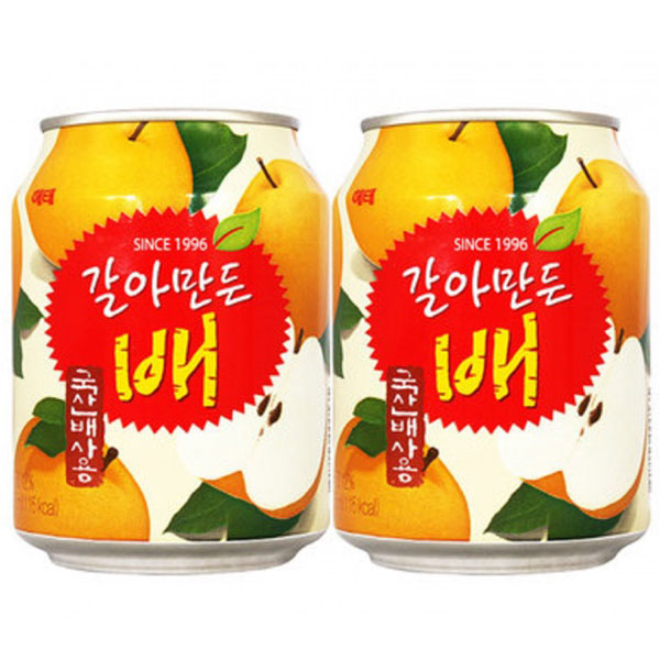 【ヘテ】すりおろし梨 ジュース 238ml 韓国梨ジュース 果肉入り みずみずしい甘さ